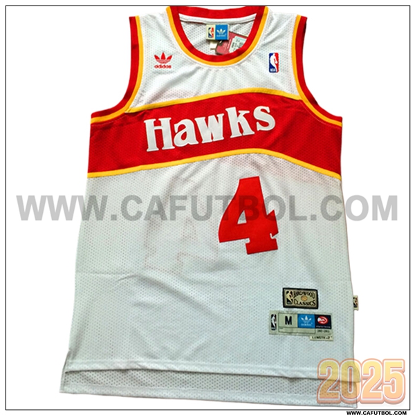 Camisetas NBA Atlanta Hawks (WEBB #4) 2025/26 Blanco/Rojo