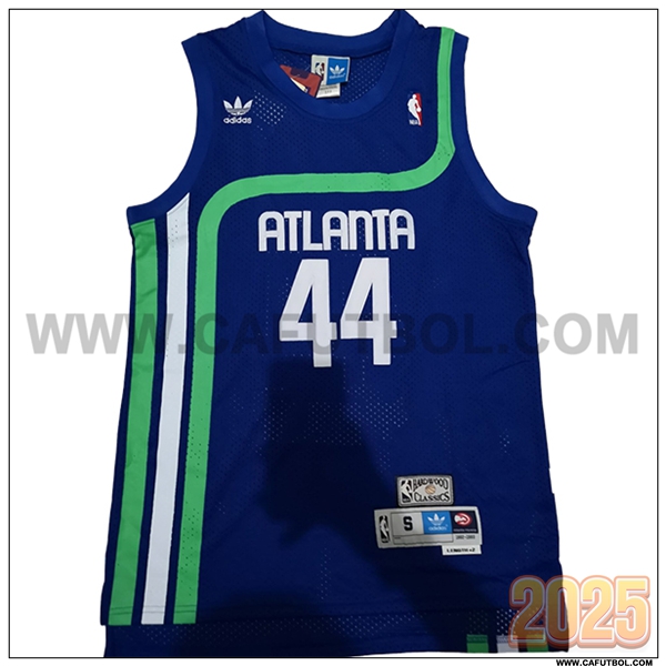 Camisetas NBA Atlanta Hawks (PISTOL #44) 2025/26 Azul/Verde