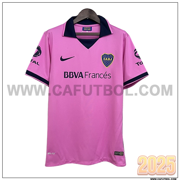 Segunda Camiseta de Boca Juniors Retro Rosa/Negro 2014/2015