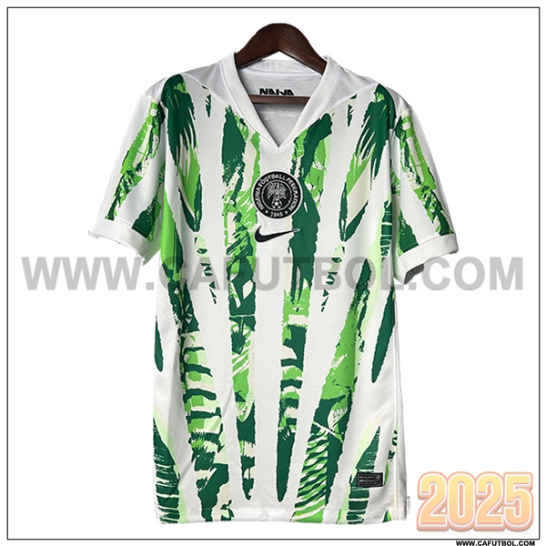 Primera Camiseta Equipo de Nigeria Blanco/Verde 2025 2026
