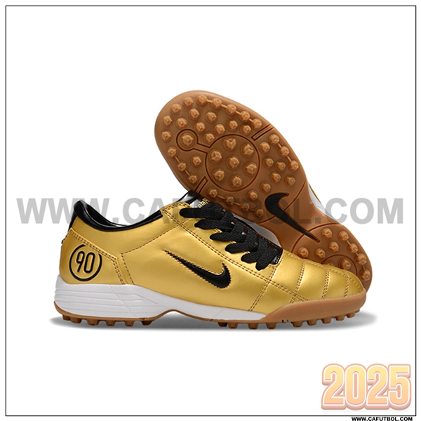 Nike Botas De Fútbol T90 TF Amarillo/Negro