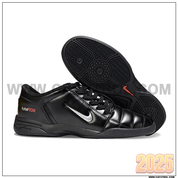 Nike Botas De Fútbol T90 IC Negro/Gris