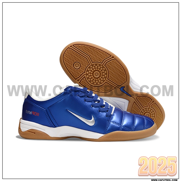 Nike Botas De Fútbol T90 IC Azul/Gris