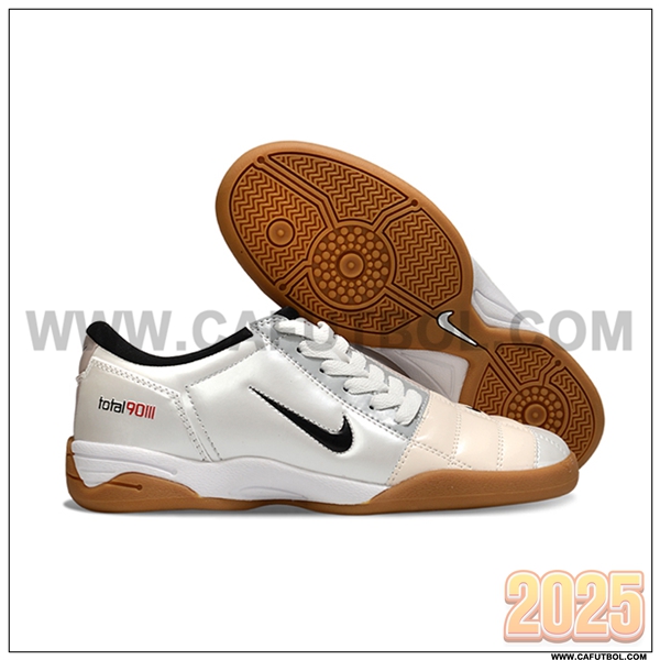 Nike Botas De Fútbol T90 IC Gris/Beige/Negro