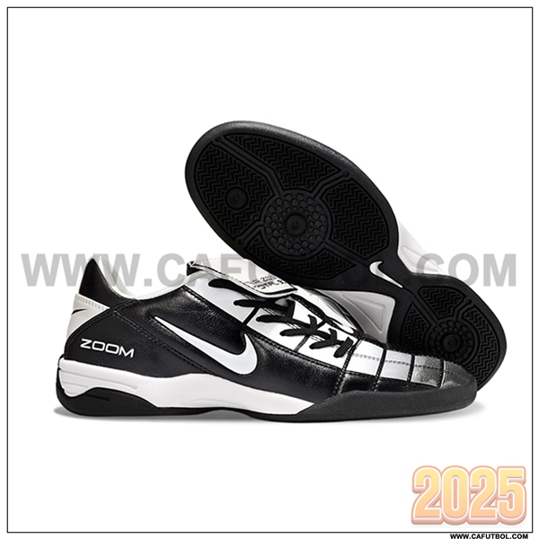 Nike Botas De Fútbol T90 TF Negro/Gris -02