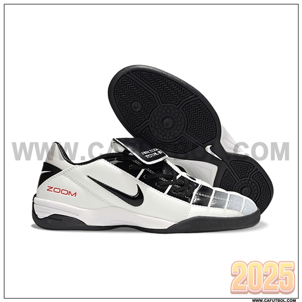 Nike Botas De Fútbol T90 TF Blanco/Negro