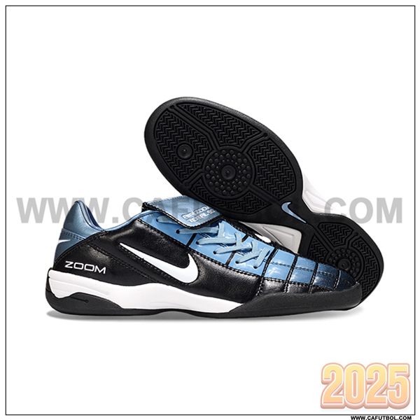 Nike Botas De Fútbol T90 TF Negro/Azul