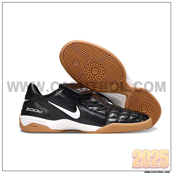 Nike Botas De Fútbol T90 TF Negro/Blanco -02