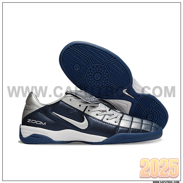 Nike Botas De Fútbol T90 TF Gris/Azul