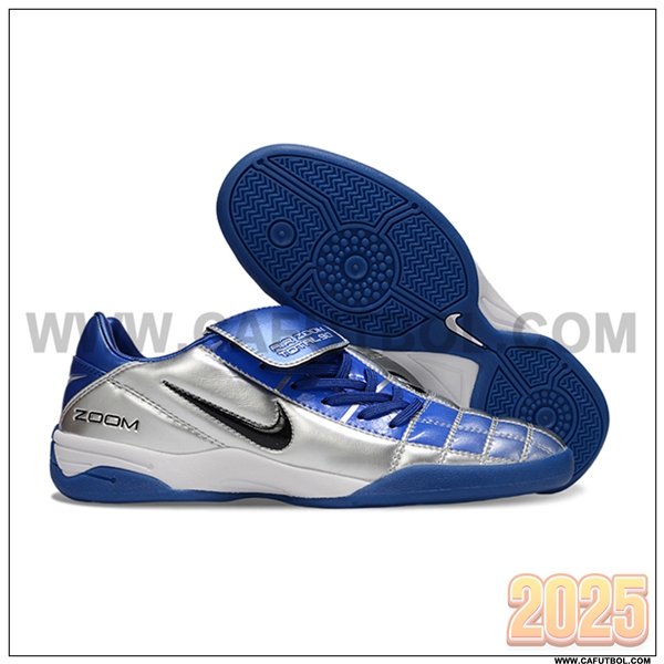 Nike Botas De Fútbol T90 TF Azul/Gris