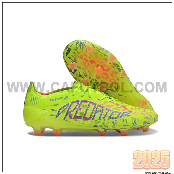 Adidas Botas De Fútbol 25 Predator Elite FG Verde/Violeta