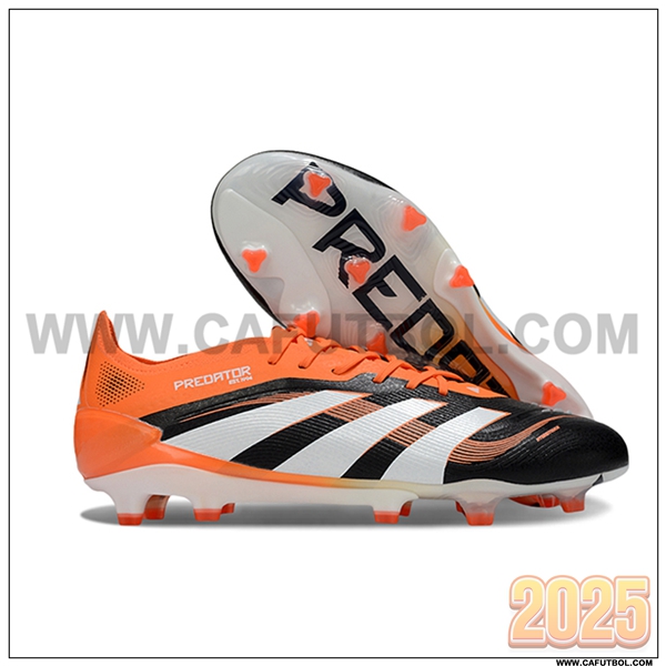 Adidas Botas De Fútbol 25 Predator Elite FG Naranja/Negro/Blanco