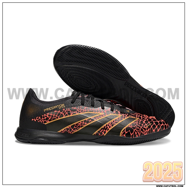 Adidas Botas De Fútbol PREDATOR 25 ELITE IC BOOTS Negro/Rojo/Amarillo