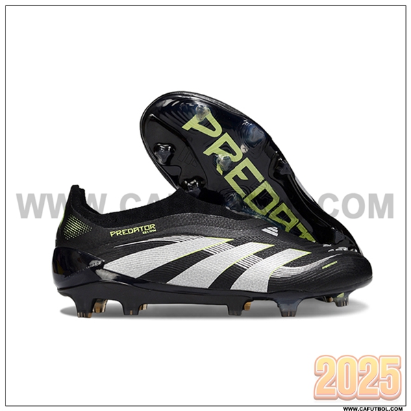 Adidas Botas De Fútbol 25 Predator Elite LL FG Negro/Gris/Verde
