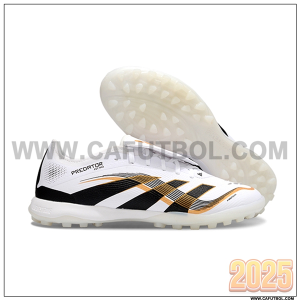 Adidas Botas De Fútbol PREDATOR LEAGUE FT TURF Blanco/Negro/Naranja