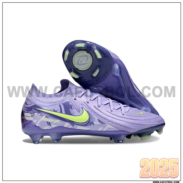 Nike Botas De Fútbol Phantom Luna Elite NU FG Violeta/Verde -02