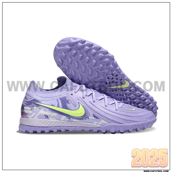 Nike Botas De Fútbol Phantom GX II EliteTF Violeta/Verde