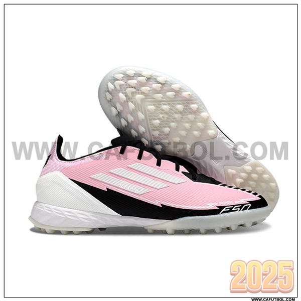 Adidas Botas De Fútbol F50 PRO TF Rosa/Negro/Blanco