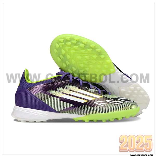 Adidas Botas De Fútbol F50 PRO TF Violeta/Verde/Blanco
