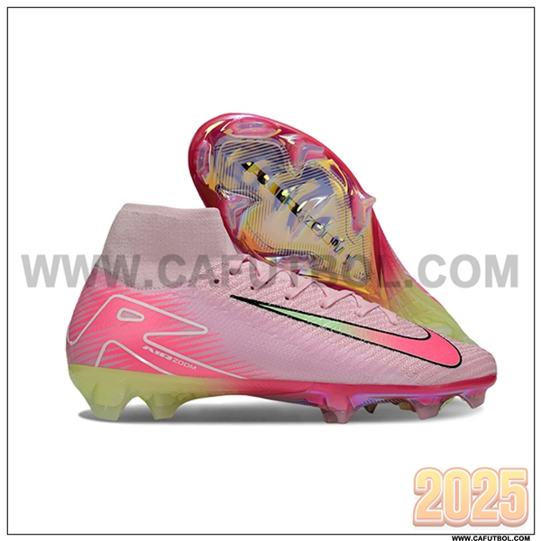 Nike Botas De Fútbol Air Zoom Mercurial Superfly IIX Elite FG Rosa/Verde