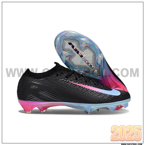 Nike Botas De Fútbol AIR Zoom Mercurial Vapor 16 Elite XXV FG Negro/Rosa/Azul