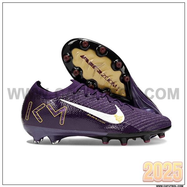 Nike Botas De Fútbol AIR Zoom Mercurial Vapor 16 Elite XXV AG Violeta/Blanco/Amarillo