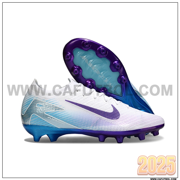 Nike Botas De Fútbol AIR Zoom Mercurial Vapor 16 Elite XXV AG Blanco/Violeta/Azul
