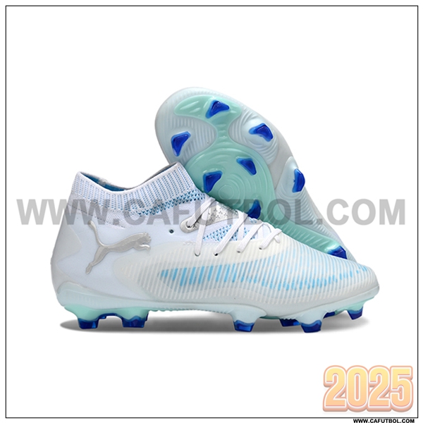 PUMA Botas De Fútbol FUTURE 8 ULTIMATE FG/AG Blanco/Azul -02