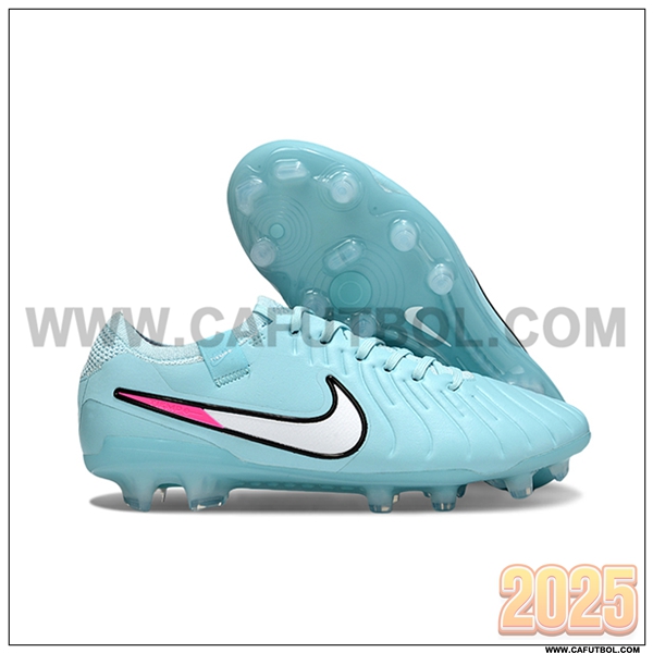 Nike Botas De Fútbol Tiempo Legend X Elite FG Azul Claro
