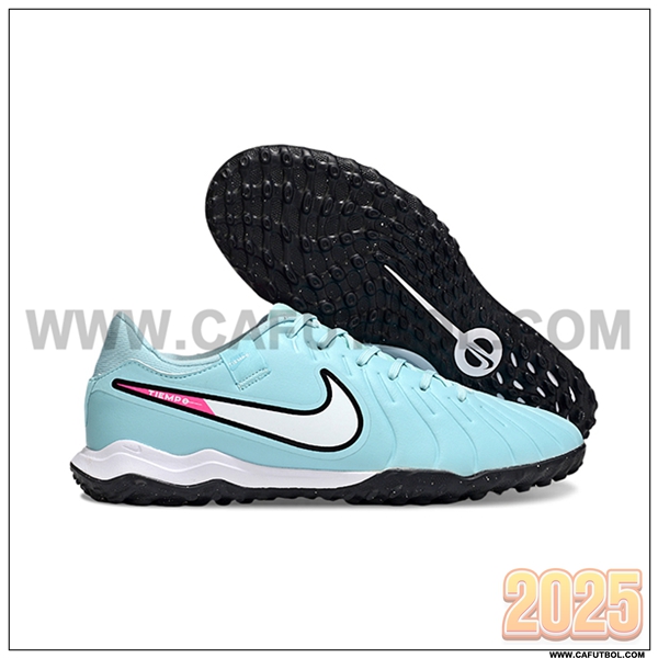 Nike Botas De Fútbol Tiempo Legend X PRO TF Azul Claro
