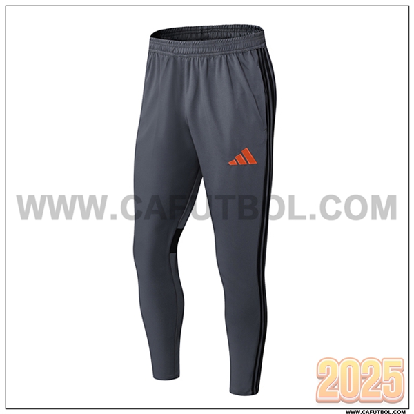 Pantalones Entrenamiento Adidas Gris/Negro 2025 2026