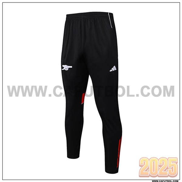 Pantalones Entrenamiento Arsenal Rojo/Negro/Blanco 2025 2026