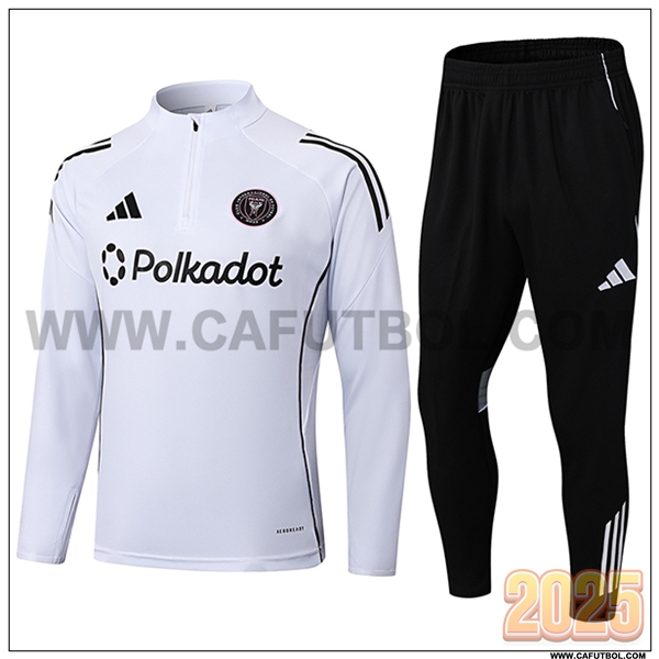 Chandal de Futbol Inter Miami CF Blanco/Negro 2025 2026