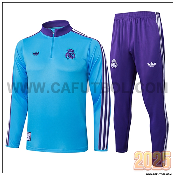 Chandal de Futbol Real Madrid Azul/Violeta 2025 2026