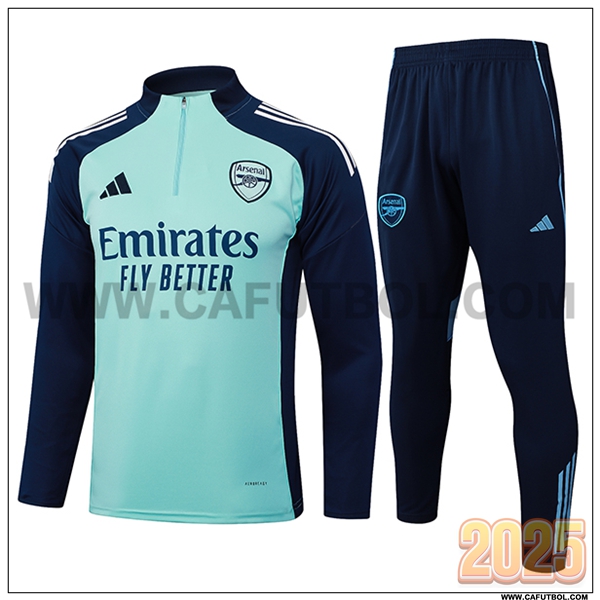 Chandal de Futbol Arsenal Verde/Azul 2025 2026
