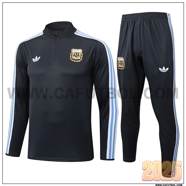 Chandal de Futbol Argentina Gris Oscuro 2025 2026