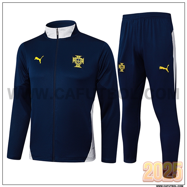 Chandal Chaquetas Futbol Portugal Azul/Blanco 2025 2026