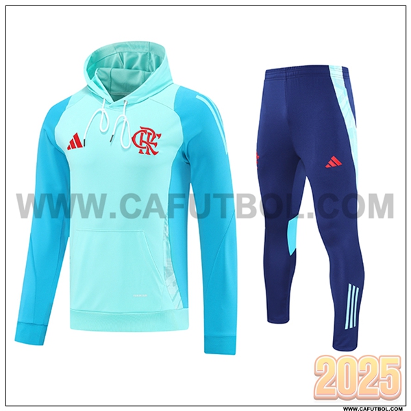 Chaqueta Con Capucha Chandal Flamenco Verde/Azul 2025 2026