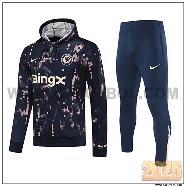 Chaqueta Con Capucha Chandal FC Chelsea Azul/Rosa 2025 2026