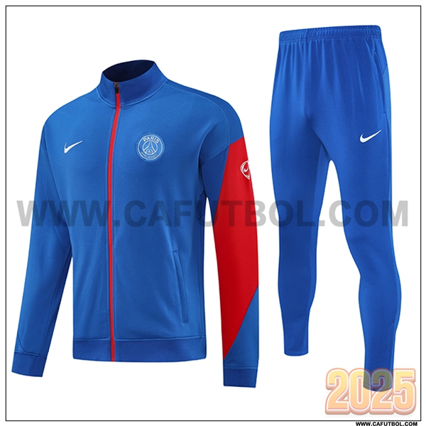 Chandal Chaquetas Futbol PSG Azul/Rojo 2025 2026 -02