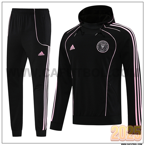 Chaqueta Con Capucha Chandal Inter Miami CF Negro/Rosa 2025 2026
