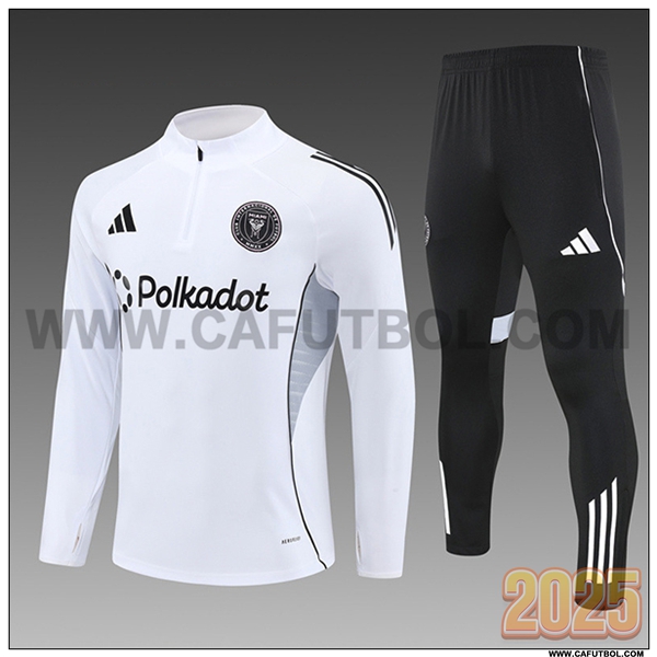 Chandal de Futbol Inter Miami CF Ninos Blanco 2025 2026