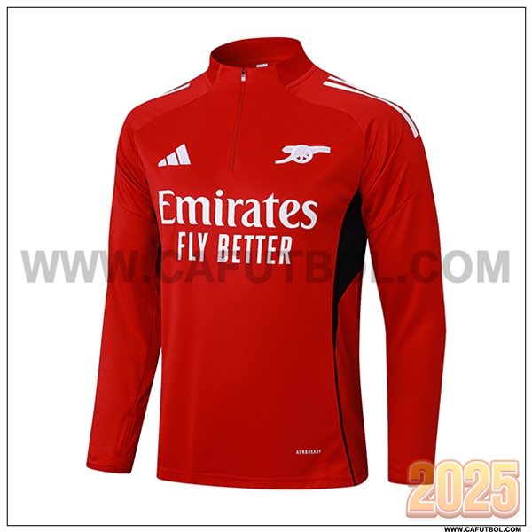 Sudadera De Entrenamiento Arsenal Rojo/Blanco 2025 2026