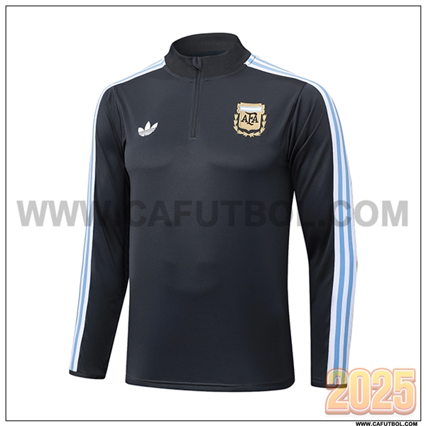 Sudadera De Entrenamiento Argentina Gris Oscuro 2025 2026