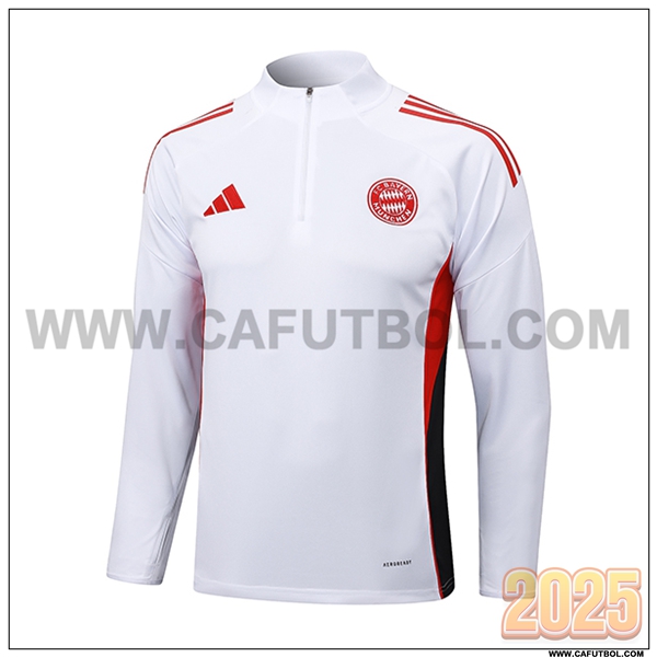 Sudadera De Entrenamiento Bayern Munich Blanco 2025 2026