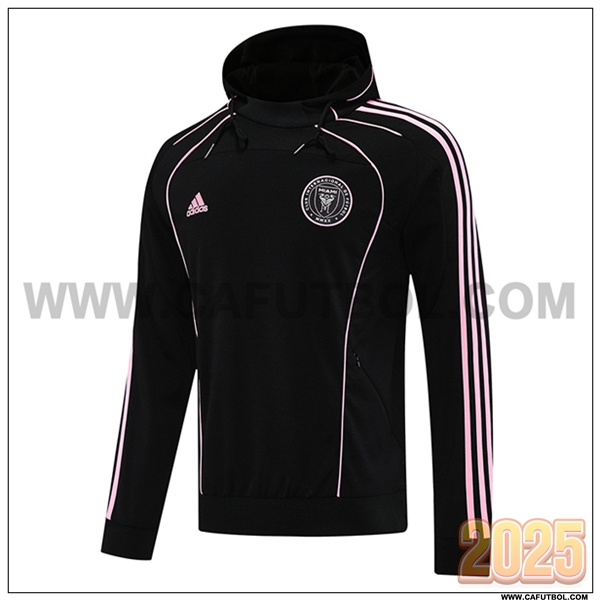 Sudadera De Entrenamiento Capucha Inter Miami CF Negro/Rosa 2025 2026