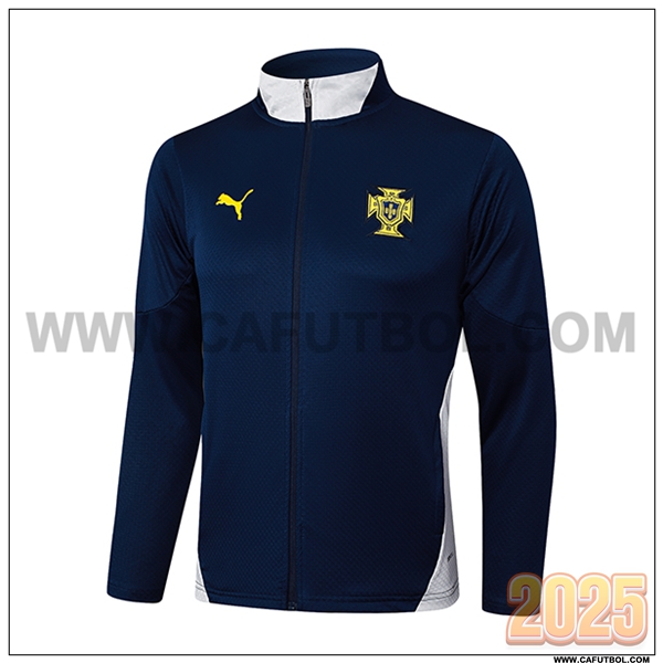 Chaquetas Futbol Portugal Azul/Blanco 2025 2026