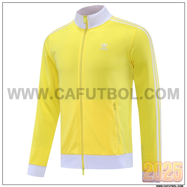 Chaquetas Futbol Adidas Amarillo/Blanco 2025 2026