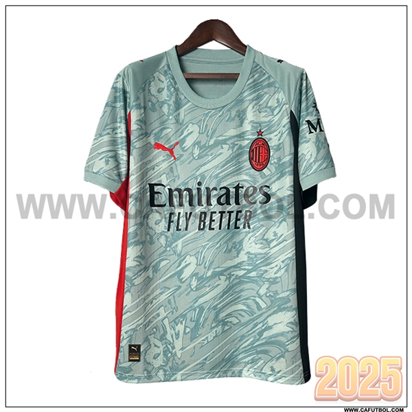 Camiseta Futbol Portero AC Milan Verde 2025 2026