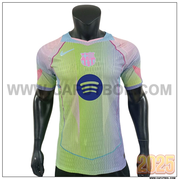 Camiseta Futbol FC Barcelona Verde/Rosa Edicion Especial 2025 2026